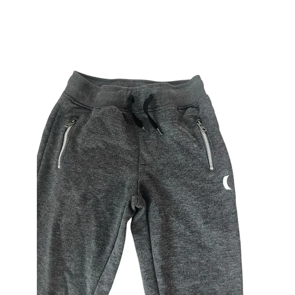 Hurley Boys Activewear Charcoal Gray Jogger Sweatpants Youth Size 6